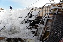 大雪の被害(機械倉庫)風景-3